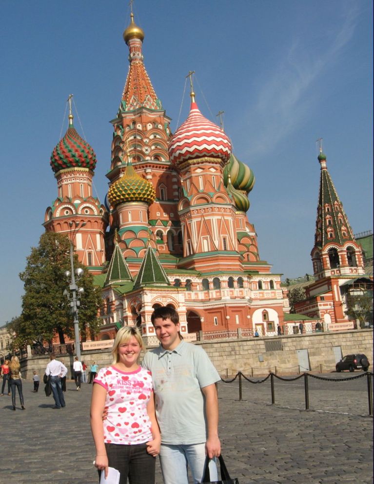 Julia and Ilya-Red Square