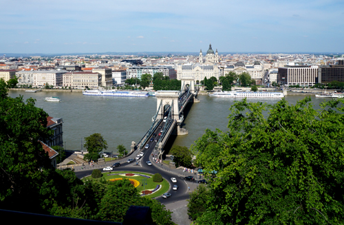 Chain Bridge-First bridge between Buda and Pest-build 1839-1849                     