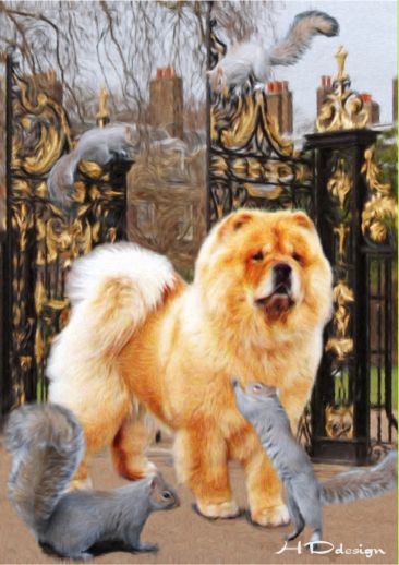 Drawing by Natalia Feofanova-Bis Lac kennel, Russia